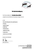 Teilnahmebestätigung Erste Hilfe Kurs für Hundebesitzer